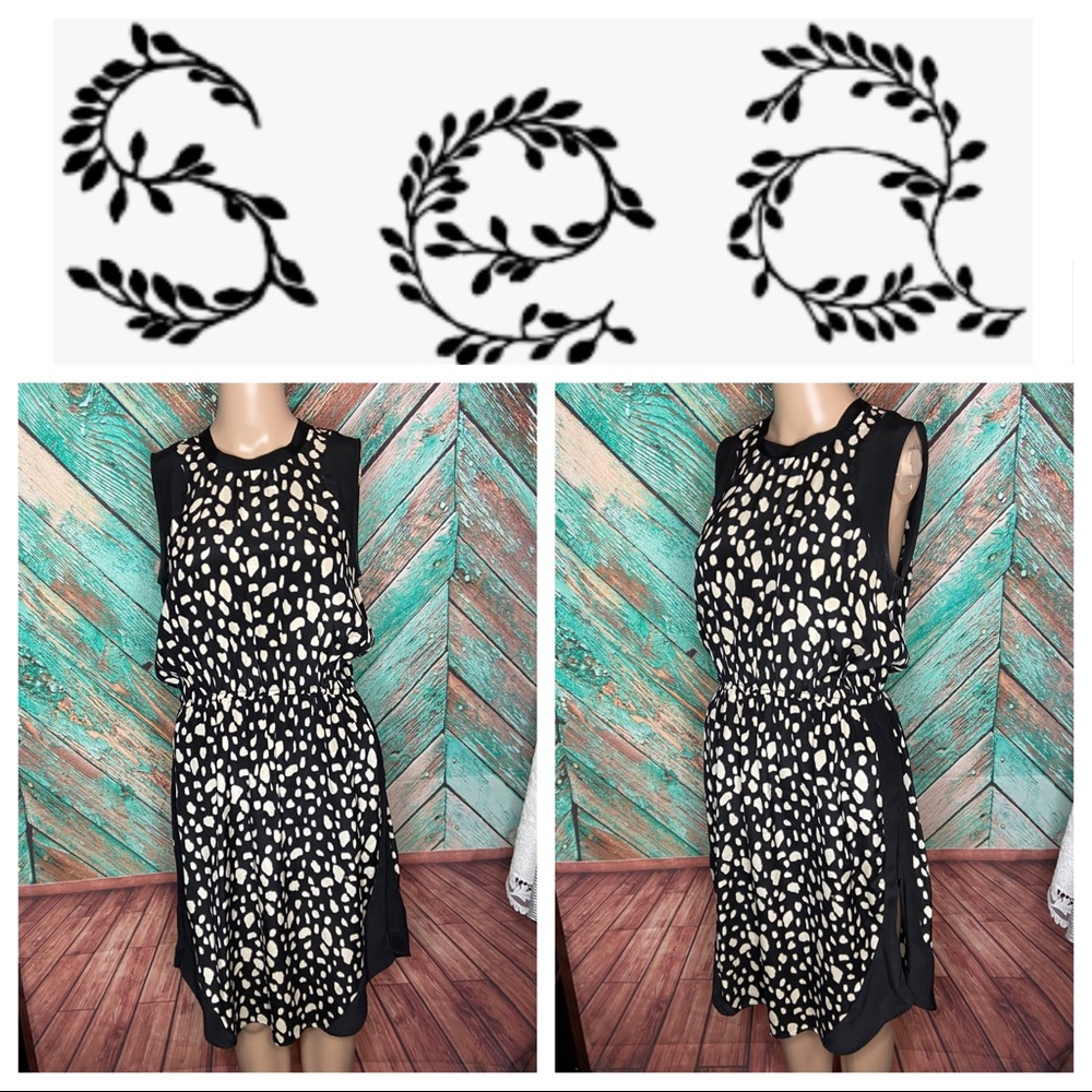Sea Silk Animal Print Elasticized Waist And Zipper Hem